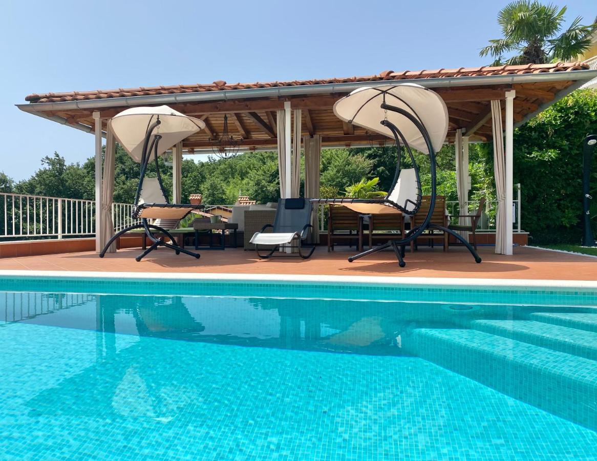 Villa Lovran - 150M To The Beach - Infinity Pool - Incredible Sea View - Fitness Room 外观 照片