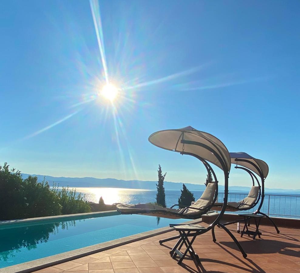 Villa Lovran - 150M To The Beach - Infinity Pool - Incredible Sea View - Fitness Room 外观 照片