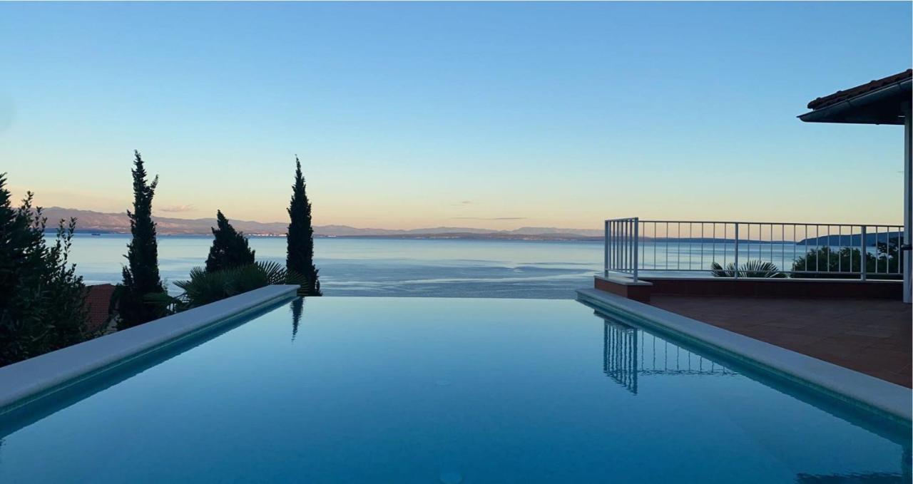 Villa Lovran - 150M To The Beach - Infinity Pool - Incredible Sea View - Fitness Room 外观 照片