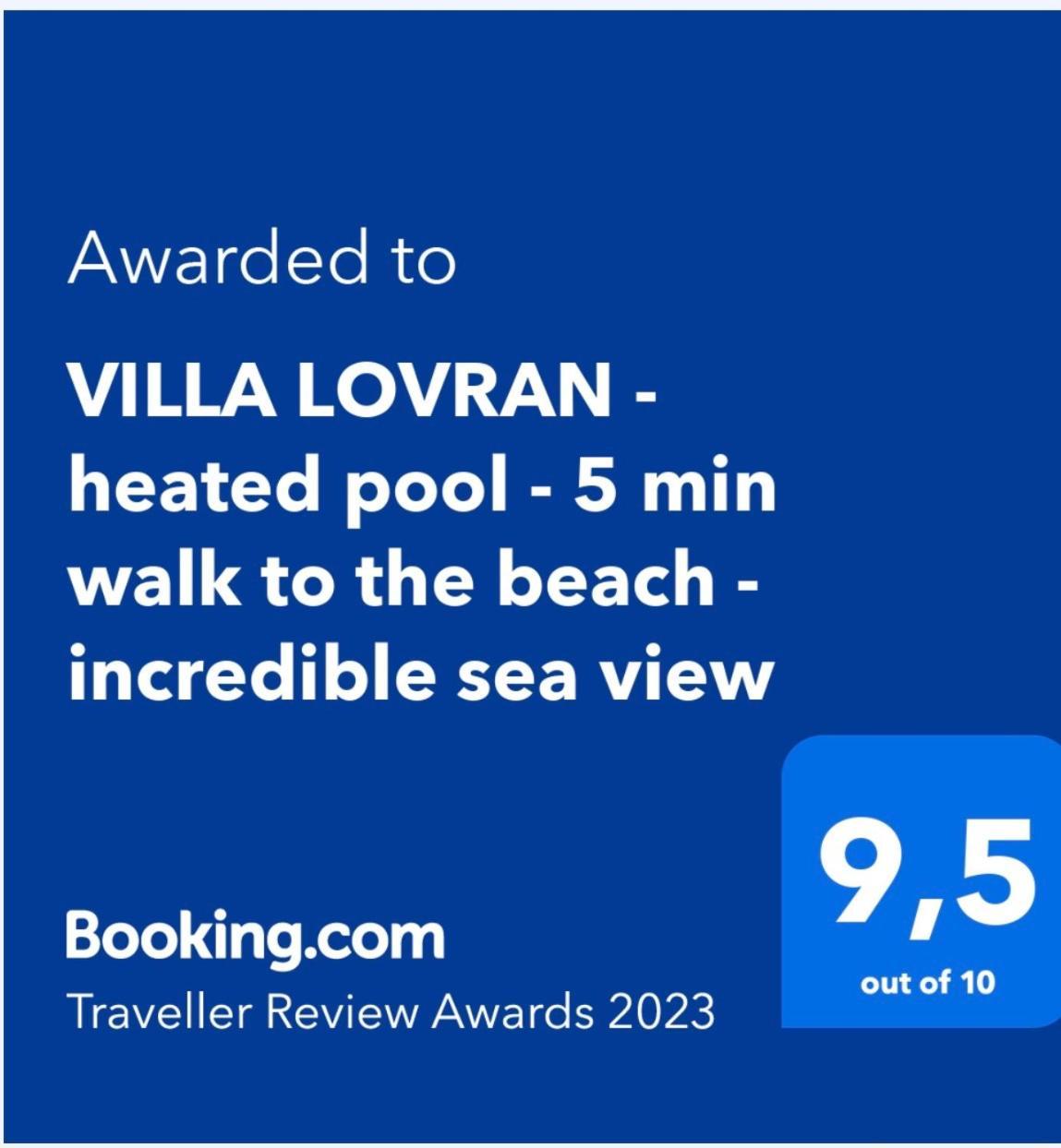 Villa Lovran - 150M To The Beach - Infinity Pool - Incredible Sea View - Fitness Room 外观 照片