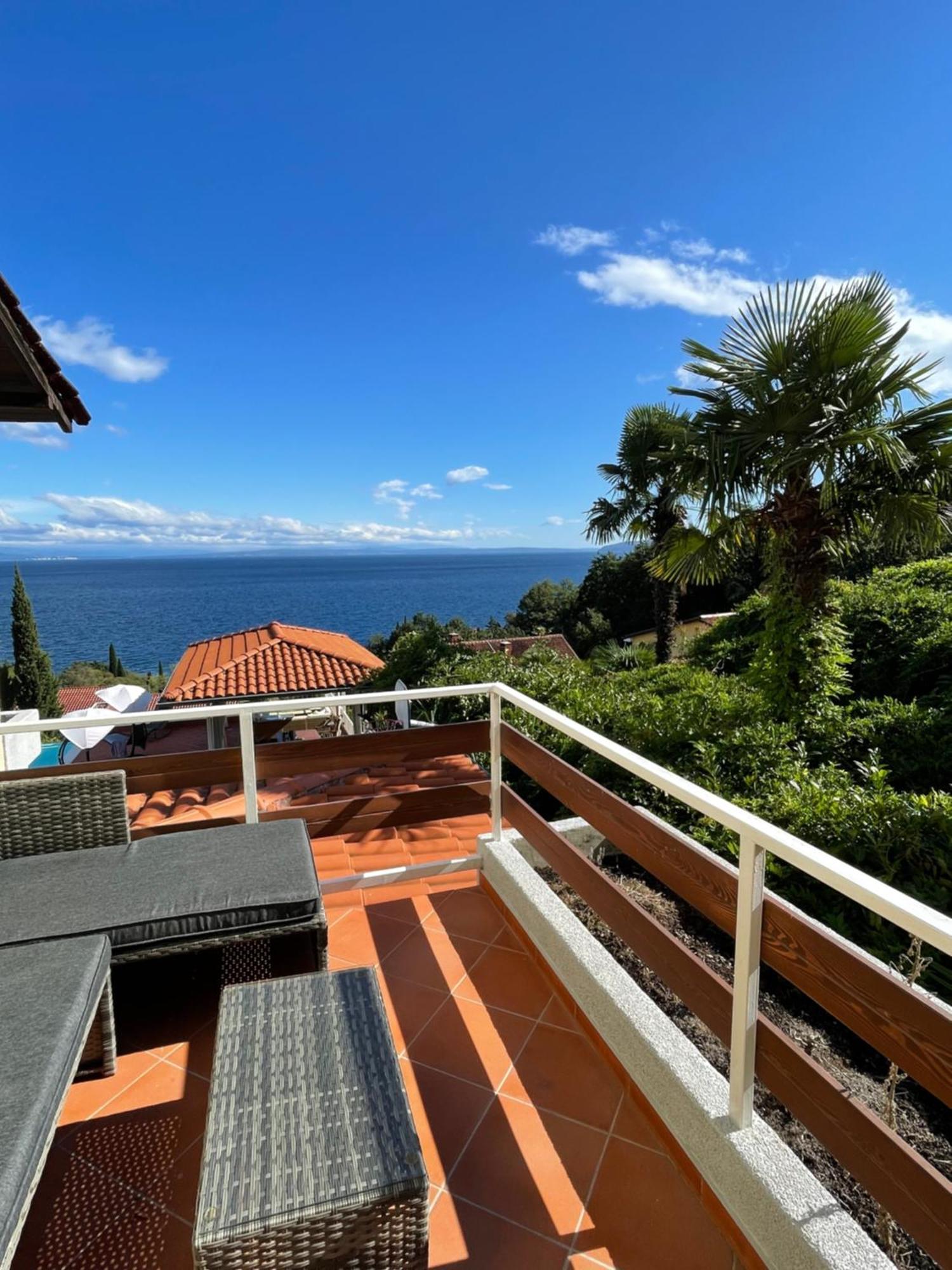 Villa Lovran - 150M To The Beach - Infinity Pool - Incredible Sea View - Fitness Room 外观 照片