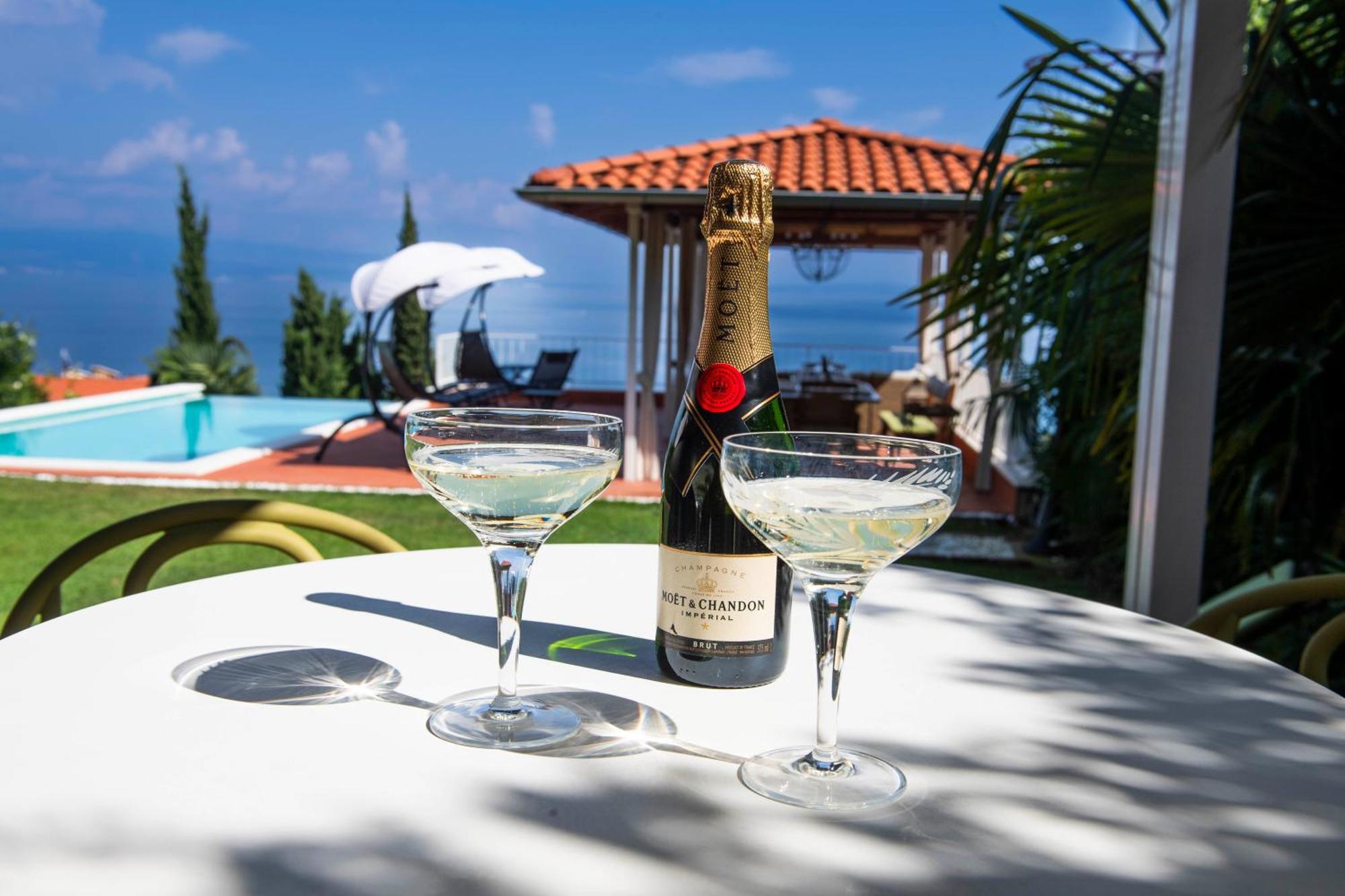 Villa Lovran - 150M To The Beach - Infinity Pool - Incredible Sea View - Fitness Room 外观 照片