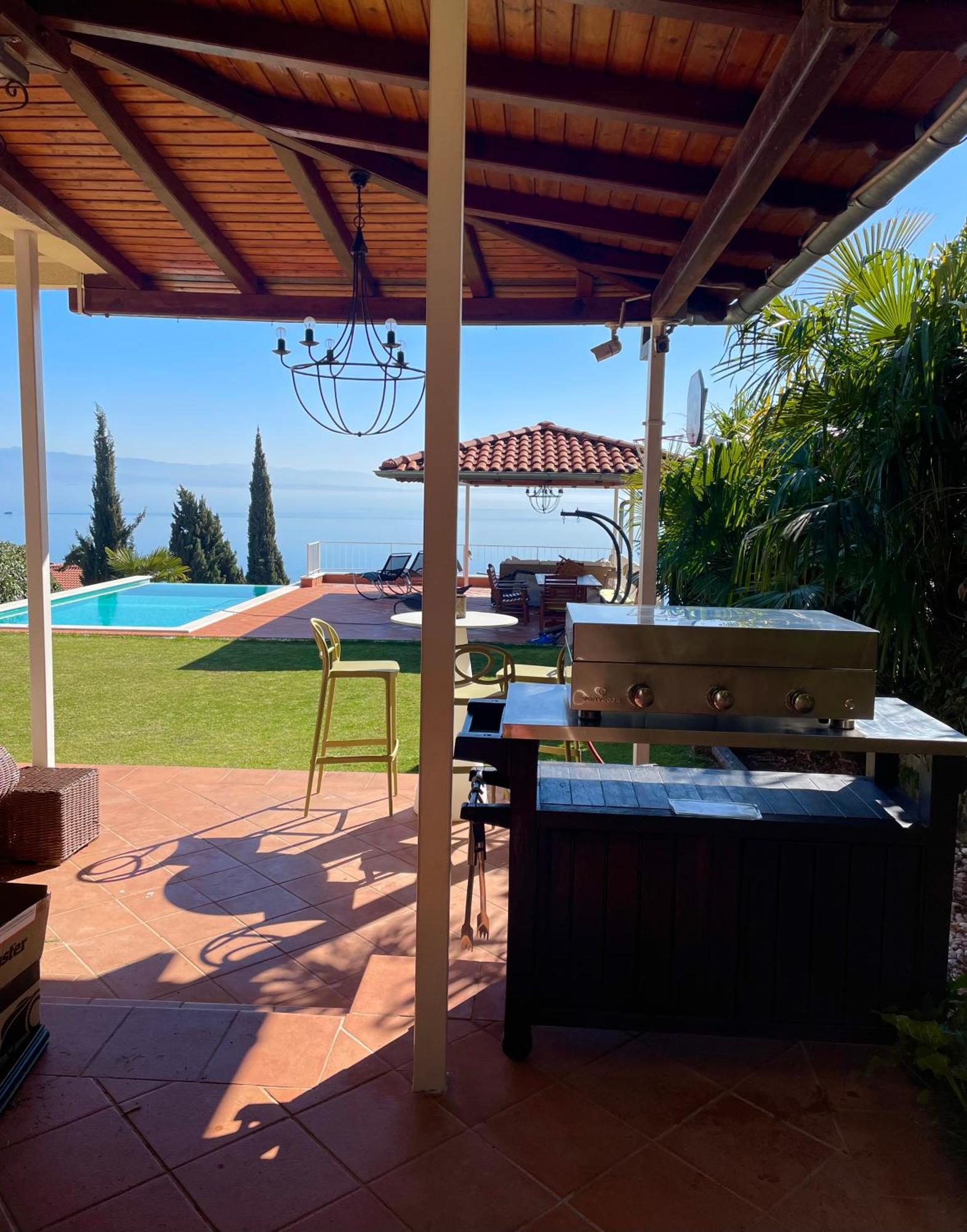Villa Lovran - 150M To The Beach - Infinity Pool - Incredible Sea View - Fitness Room 外观 照片