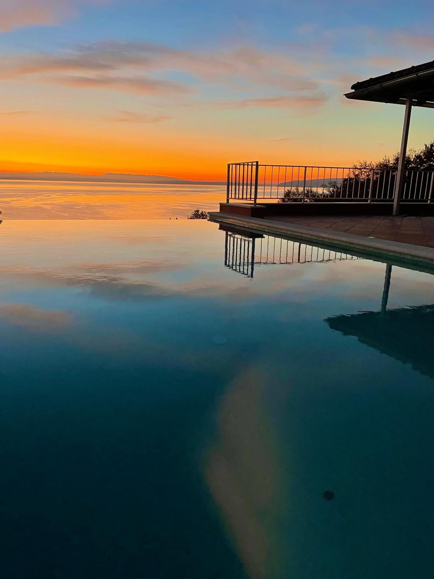 Villa Lovran - 150M To The Beach - Infinity Pool - Incredible Sea View - Fitness Room 外观 照片